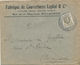 896/28 - Lettre + Contenu TP Houyoux MOUSCRON MOESCROEN 1928 - Entete Fabrique De Couvertures Leplat & Cie - 1922-1927 Houyoux