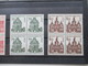 Berlin Freimarken Deutsche Bauwerke I Nr. 242 - 249 ** / Postfrisch 4er Blocks 130€ Katalogwert - Neufs