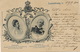 Pionnière 1900 Adelaide Et Adolphe 1  Edit Bernhoeft 1414  Diekirch Vers Mulhouse 3 Timbres - Grand-Ducal Family