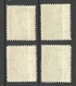 LETTLAND Latvia 1936 Michel 242 - 245 * Incl 2 Stamps With Inverted Watermark! - Latvia