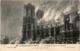 5MKS 42. REIMS - LA GRANDE GUERRE 1914 - 1915 - LA CATHEDRALE DE REIMS EN FLAMMES - Reims