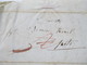 Schweiz 1847 Markenloser Brief / Bartaxe / Taxvermerk Und Blauer Stempel K2 Schwyz 2. Feb 47 - 1843-1852 Kantonalmarken Und Bundesmarken