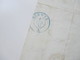 Schweiz 1847 Markenloser Brief / Bartaxe / Taxvermerk Und Blauer Stempel K2 Schwyz 2. Feb 47 - 1843-1852 Correos Federales Y Cantonales