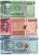 GUINEA  Set New 2'000 /10'000/20'000 Francs Guinees  (3 Notes)  PNew   (2018)  UNC - Guinea