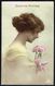 FEMME - CP - Jeune Femme Humant Le Parfum De Fleurs - Circulé - Circulated - Gelaufen - 1921. - Femmes