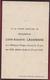 Louis-Auguste Lagarenne Mirecourt Vesges France Ixelles Bruxelles 1928 Doodsprentje Bidprentje Image Mortuaire - Images Religieuses