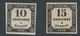 CR-26: FRANCE: Lot  Avec Taxe N°2A*-3* - 1859-1959 Mint/hinged