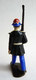 FIGURINE QUIRALU Plastique GARDE MONEGASQUE DEFILANT Bleu Noir MONACO (1) 60's Pas Starlux Clairet Cyrnos, - Militaires