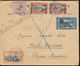 BELGIAN CONGO TELEGRAPH CANCELATION COVER BY AIR FROM THYSVILLE 10.03.1926 TO TCHECO ( CORRECT RATE 1FR + AIR 2.50FR) - Lettres & Documents