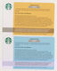 Starbucks Card Singapore Sample Cards (paper) - Gift Cards