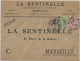 TUNISIE - 1905 - ENVELOPPE COMMERCIALE De SOUSSE => MARSEILLE - Cartas & Documentos