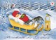 Postal Stationery - Elf Sleeping With Cat In Sleigh - Birds - Bullfinch - Red Cross 2011 - Suomi Finland - Postage Paid - Postal Stationery