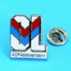 1 PIN'S //   ** O.L / OLYMPIQUE LYONNAIS / 40e ANNIVERSAIRE ** - Football