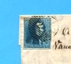 België 1849 :  BRIEF/LETTRE 1849  BRUXELLES -LIERRE.. Zegel Nr 2. Stempel 24.  Ft. : 12,30 X 19,10 Cm. ( 4 Blz. ). - 1830-1849 (Belgique Indépendante)