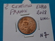 2 CENTIMES EURO FRANCE 2018 Unc ( Sous étui H B - 3 Photos  ) - Francia