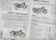 Catalogue 1956 Motos "BSA SUNBEAM" 6 Pages Format A4 - Moto