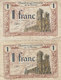 Marne 2 Billets 1 F Remboursable Jusqu'au 1er Janvier 1926 - Chambre De Commerce