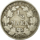 Monnaie, GERMANY - EMPIRE, 1/2 Mark, 1907, Munich, TTB, Argent, KM:17 - 1/2 Mark