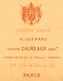 PHOTO Photographie CDV Napoléon 1er * Maison H. Guérard - Victor DAIREAUX Succr. Paris, Fournisseur Famille Impériale - Célébrités