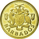 Monnaie, Barbados, 5 Cents, 1973, Franklin Mint, FDC, Laiton, KM:11 - Barbades