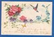 Blumen; Fleurs; Art Nouveau; Prägekarte; Gaufrée; 1902 Stempel Bredstedt - Blumen