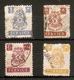 INDIA - BHOPAL 1944 - 1949 OFFICIALS VALUES TO 3a SG O350, O351, O353, O354 FINE USED Cat £34+ - Bhopal