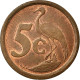 Monnaie, Afrique Du Sud, 5 Cents, 1992, TTB, Copper Plated Steel, KM:134 - Afrique Du Sud