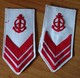 Sottocapo Autista Meccanico - Marina Militare - Gradi In Stoffa  Pre 1970  Italian Navy Seaman Ranks Vintage (rif.163) - Marine