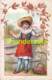 CPA LITHO ENFANT FILLE  PUB PUBLICITE SUNLIGHT PETROLEUM AMSTERDAM CHILD GIRL ADVERTISING CARD - Publicité