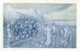Italia Cartolina Illustrata 1911 75° Anniversario Corpo Dei Bersaglieri Immagine In Colore Ciano - Patriottiche