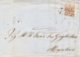 Lombardo Veneto 1856 Lettera Da Rovigo Per Mantova Con 30 Cent Carta A Macchina Margine Di Foglio A Destra - Lombardo-Veneto