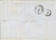 Lombardo Veneto 1856 Lettera Da Rovigo Per Mantova Con 30 Cent Carta A Macchina Margine Di Foglio A Destra - Lombardo-Veneto