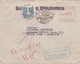 BANCO DE COLOMBIA- ENVELOPPE CIRCULEE 1948 A BUENOS AIRES AFFRANCHISSEMENT MECHANIQUE-AUTRES MARQUES - BLEUP - Kolumbien