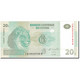 Billet, Congo Democratic Republic, 20 Francs, 2003-06-30, KM:94a, NEUF - Demokratische Republik Kongo & Zaire