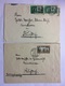 SWITZERLAND 1951 X 2 Covers Bern To Burgdorf Tied With National Fete Stamps - Covers & Documents