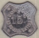 42 - LOIRE. Saint-Etienne, Café Lainé , 15 Centimes , Zinc Nickelé Octogonal - Monétaires / De Nécessité