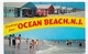 (RECTO / VERSO) OCEAN BEACH IN 1967 - GREETINGS FROM OCEAN BEACH - BEAU TIMBRE - FORMAT CPA VOYAGEE - Autres & Non Classés