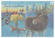 Birds - Bullfinches On Oatmeal - Moose - Fox In Winter Landscape - (Bullfinch In Stamp) - Suomi Finland 2000 - Unicef - Oiseaux