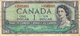 Banconota Da  1  DOLLARO  Del  C A N A D A - Anno  Ottawa 1954. - Canada