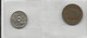 2 Coins 1/4 Anna 1907 British India + 50 Yen Japan - Kilowaar - Munten