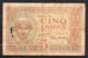 329-Madagascar Billet De 5 Francs 1937 E1176 - Madagascar