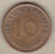 10 Reichspfennig 1938 A (BERLIN)  Bronze-aluminium - 10 Reichspfennig