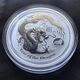 Australia, Lunar II 2012 Dragon 1 Oz Silver 999 PRIVY LION - 1 Oncia Argento Puro Bullion Perth Mint Dragone - Mint Sets & Proof Sets