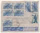 Cameroun => Enveloppe Affranchissement Composé - 11 Timbres Des Deux Cotés De L'enveloppe... Douala 1951 - Lettres & Documents