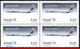 Ref. BR-1425-Q BRAZIL 1976 PLANES, AVIATION, 1ST FLIGHT THE CONCORDE, FRANCE-BRAZIL, MI# 1521, BLOCK MNH 4V Sc# 1425 - Flugzeuge