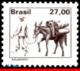 Ref. BR-1657 BRAZIL 1979 JOBS, NATIONAL PROFESSIONS,, WATER SELLER WITH MULE, MNH 1V Sc# 1657 - Neufs