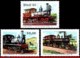 Ref. BR-1862-64Q BRAZIL 1983 RAILWAYS, TRAINS, LOCOMOTIVES,, MI# 1971-73, BLOCKS MNH 12V Sc# 1862-1864 - Eisenbahnen