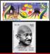 Ref. BR-V2018-07 BRAZIL 2018 DIPLOMATIC RELATIONS, WITH INDIA, ARCHITECTURE,, GANDHI, BIRDS, FRUITS, MNH 2V - Neufs