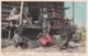 Black Americana, 'Living Easy' Black Children On Front Porch, C1900s Vintage Detroit Photographic Co. #6074 Postcard - Black Americana