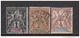 1892     YVERT  Nº 1 , 2 , 3 - Used Stamps